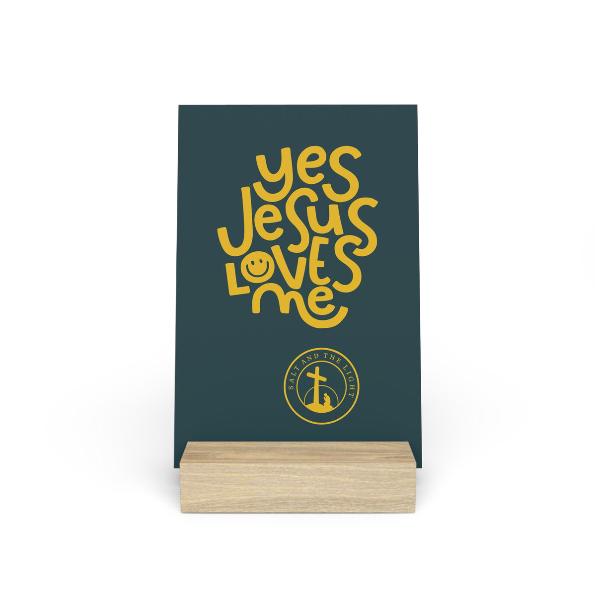 Gallery Board - "Yes Jesus Loves Me" Decorative Stand Plaque