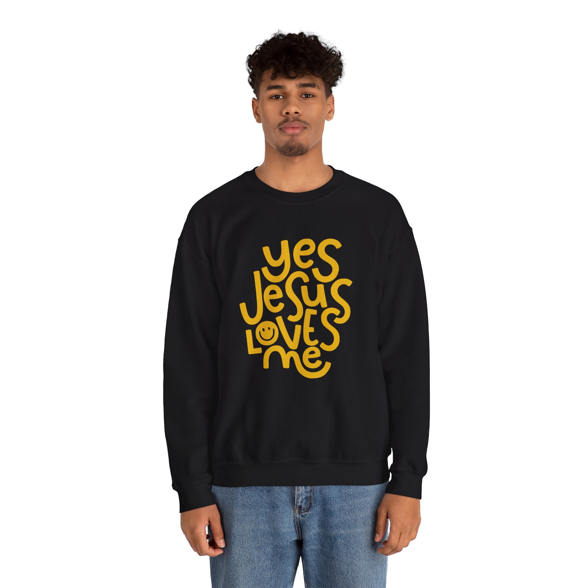 Yes Jesus Loves Me Sweatshirt - Christian Crewneck Faith Pullover