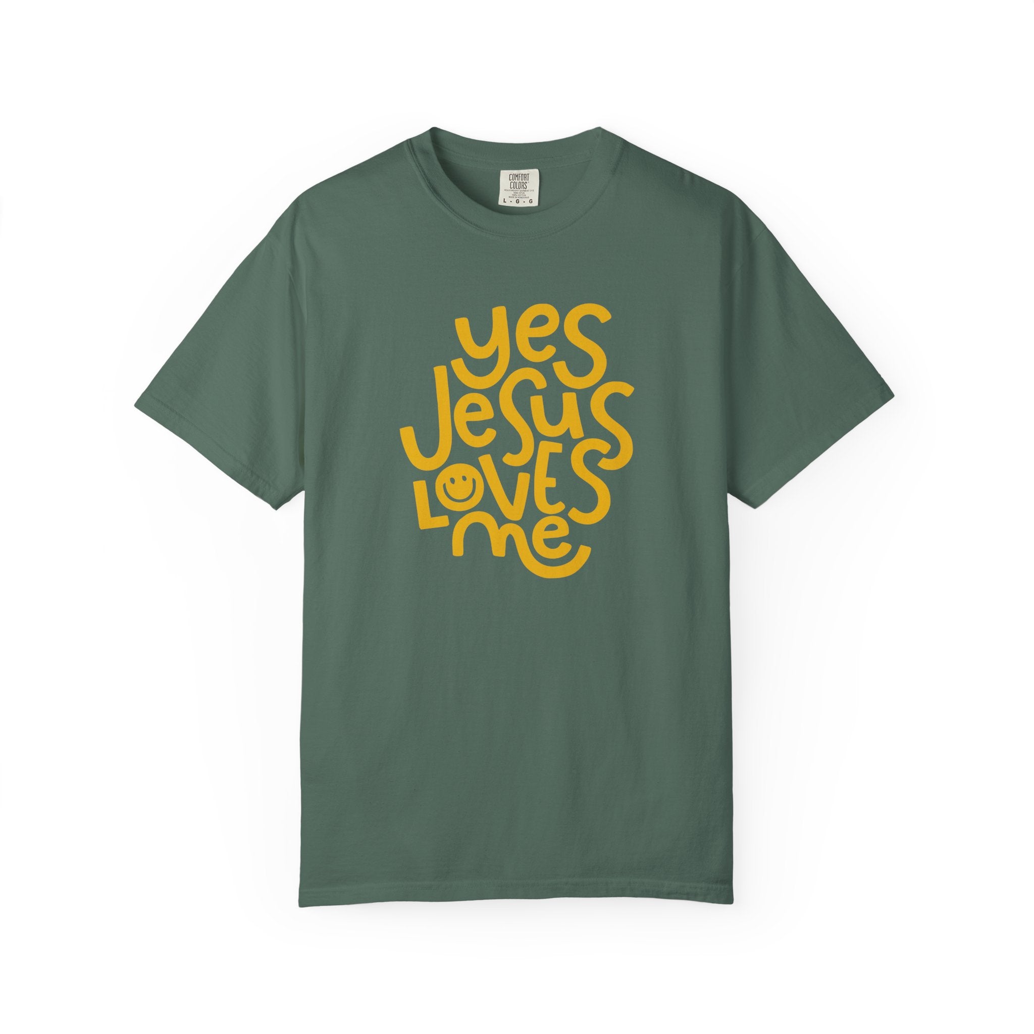 Yes, Jesus Loves Me Christian Garment-Dyed T-Shirt