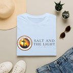 SALT AND THE LIGHT CHRISTIAN T-SHIRT – WHITE FAITH INSPIRED LOGO TEE