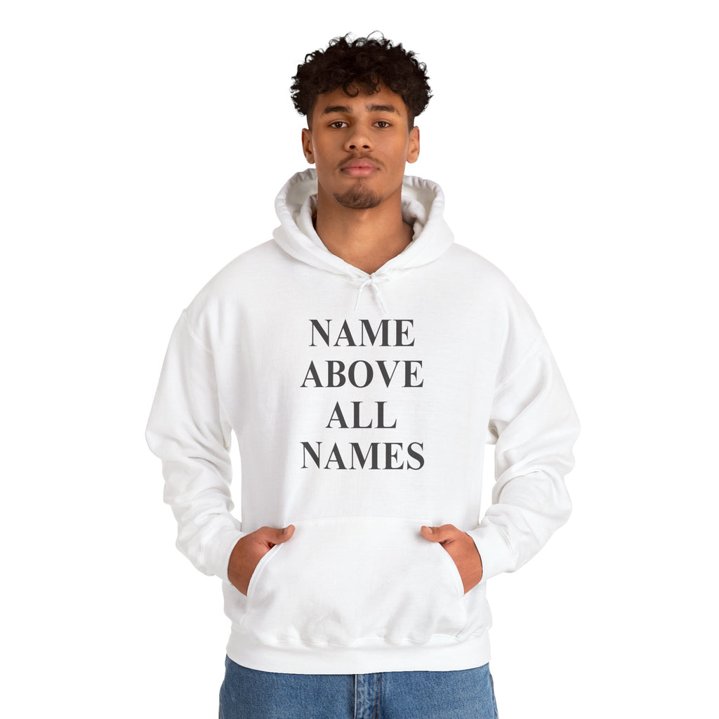 Jesus "Name Above All Names" Hoodie — Christian Faith Pullover
