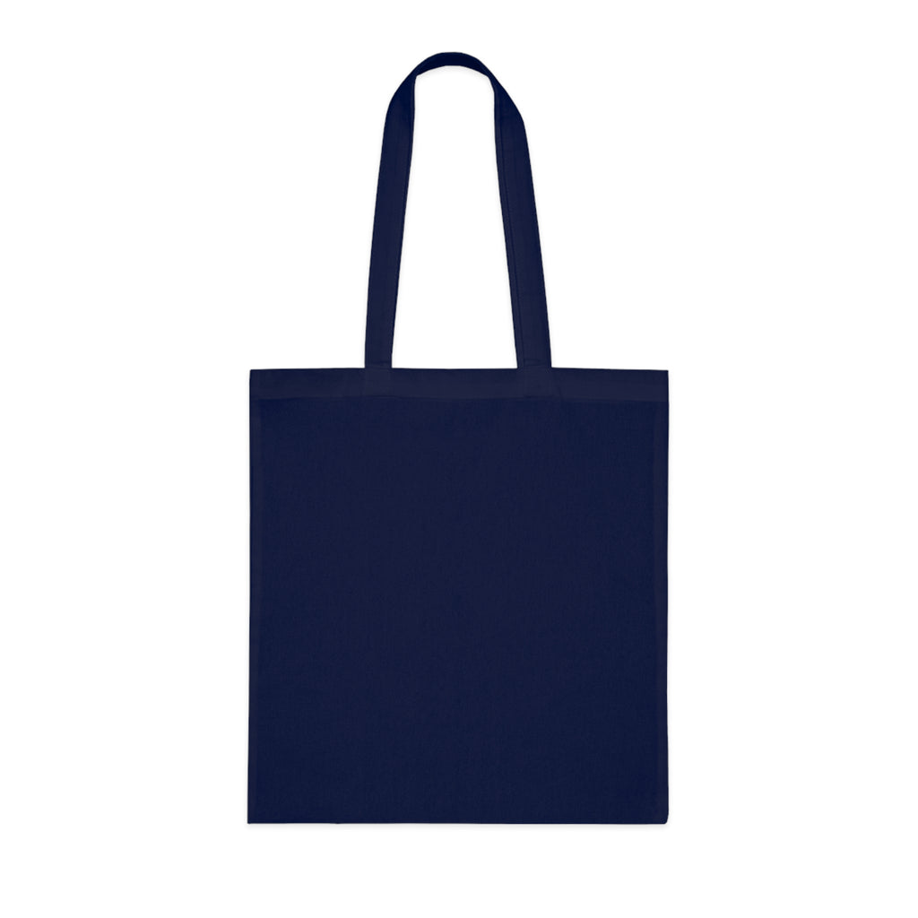 Christian Tote Bag — “Yes Jesus Loves Me” Blue Cotton Shopper