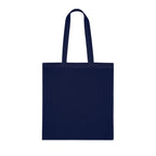 Christian Tote Bag — “Yes Jesus Loves Me” Blue Cotton Shopper