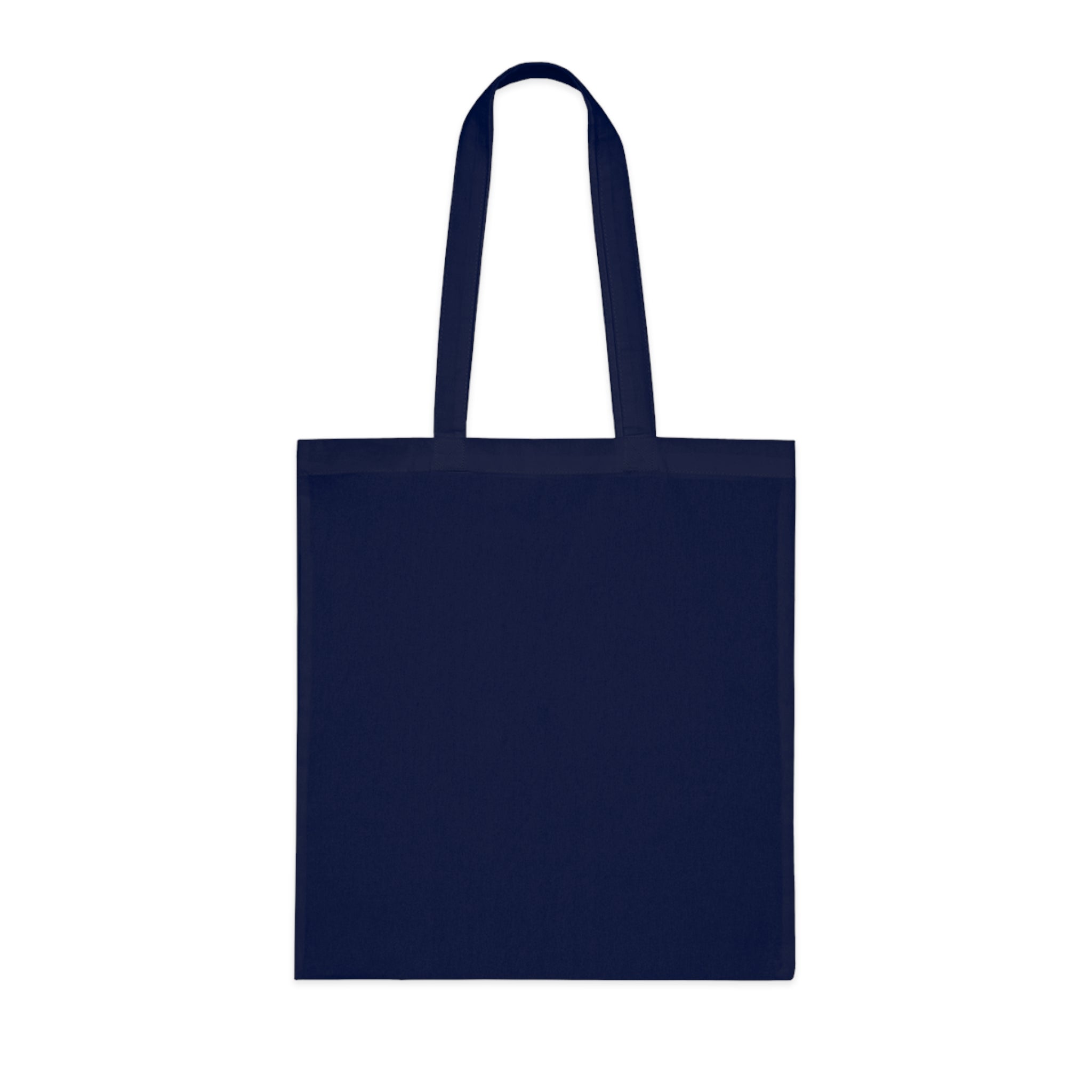Christian Tote Bag — “Yes Jesus Loves Me” Blue Cotton Shopper