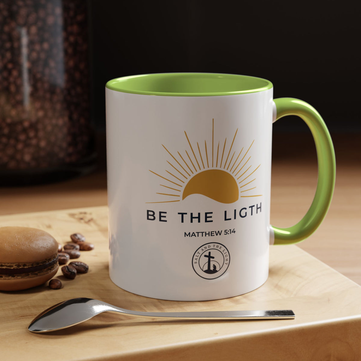 Be the Light Coffee Mug — Matthew 5:14 Inspirational Christian Mug