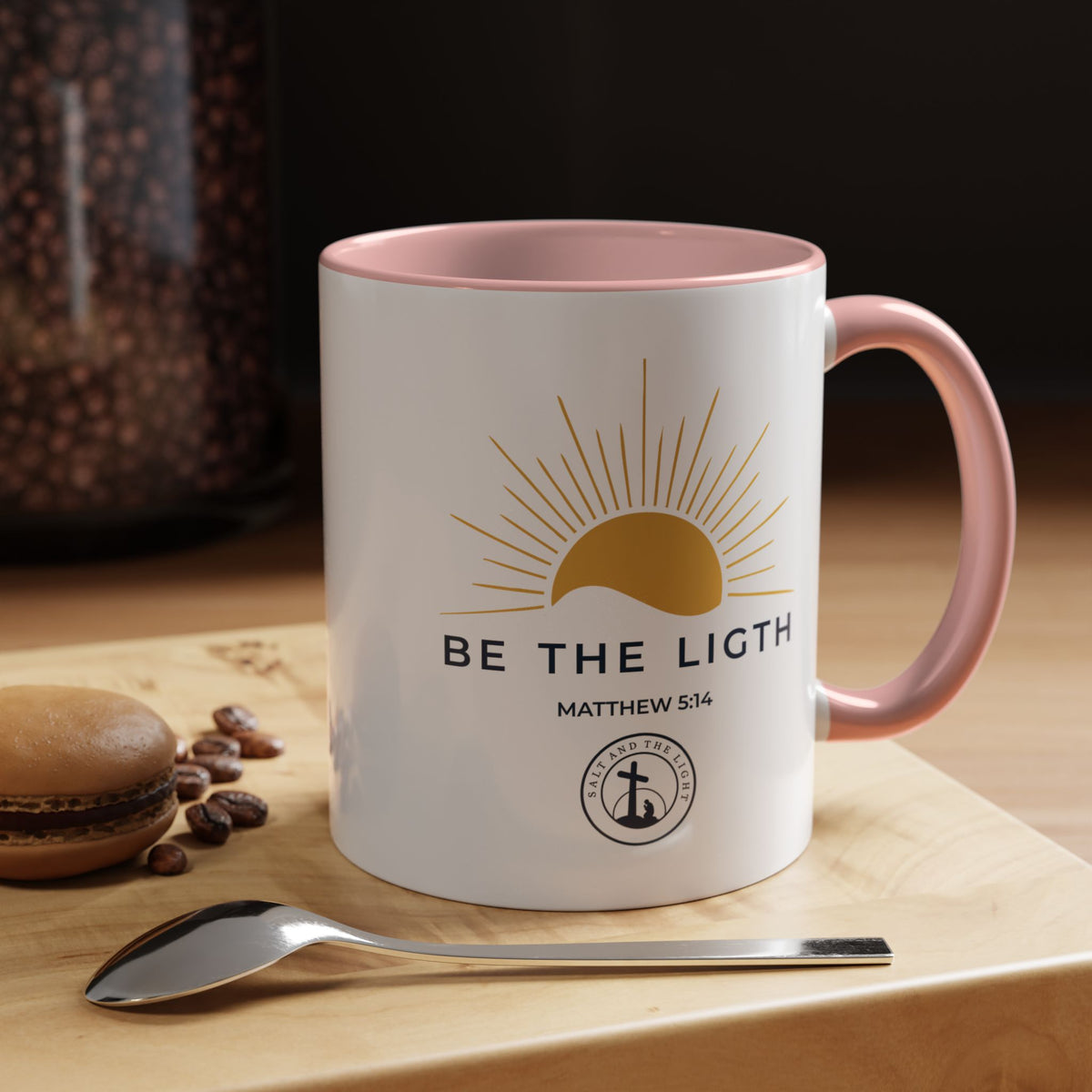 Be the Light Coffee Mug — Matthew 5:14 Inspirational Christian Mug
