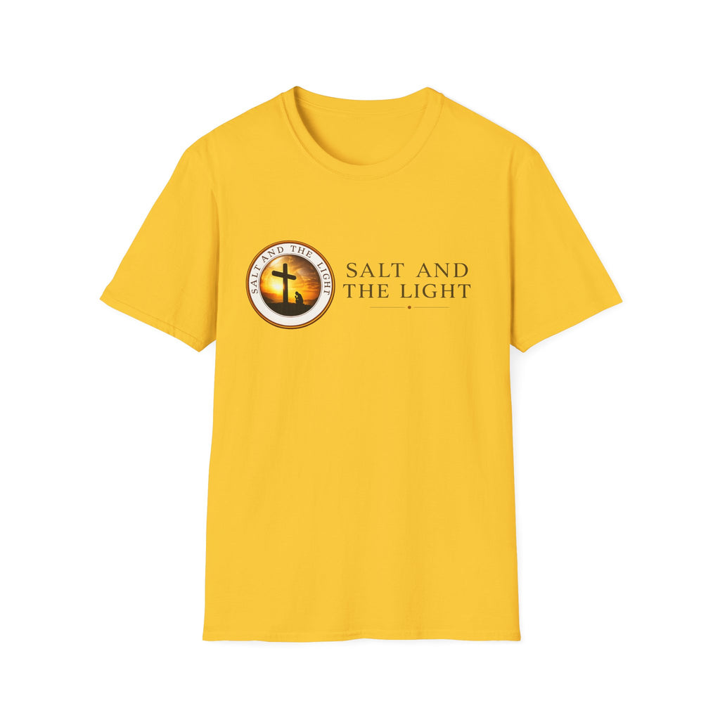 SALT AND THE LIGHT CHRISTIAN T-SHIRT – WHITE FAITH INSPIRED LOGO TEE