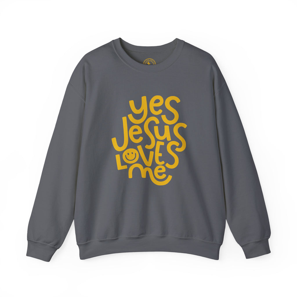 Yes Jesus Loves Me Sweatshirt - Christian Crewneck Faith Pullover