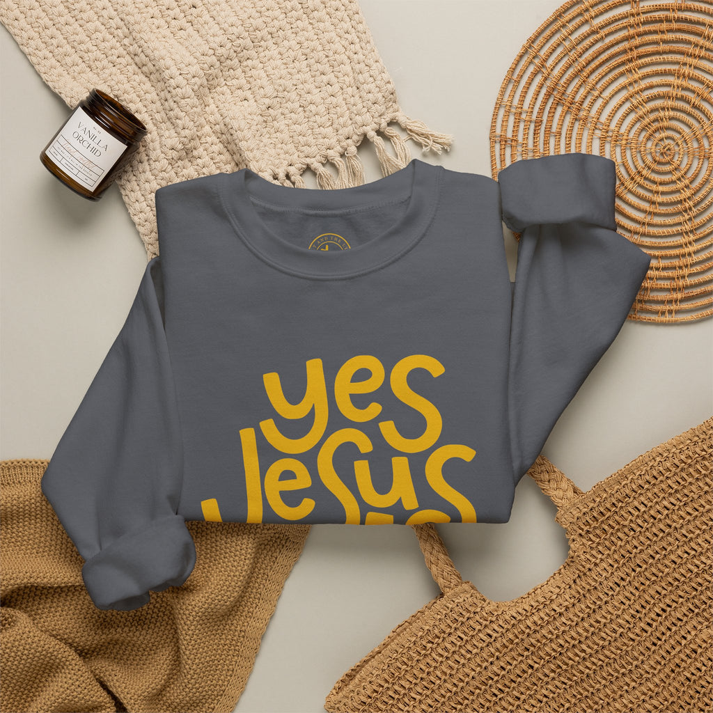 Yes Jesus Loves Me Sweatshirt - Christian Crewneck Faith Pullover