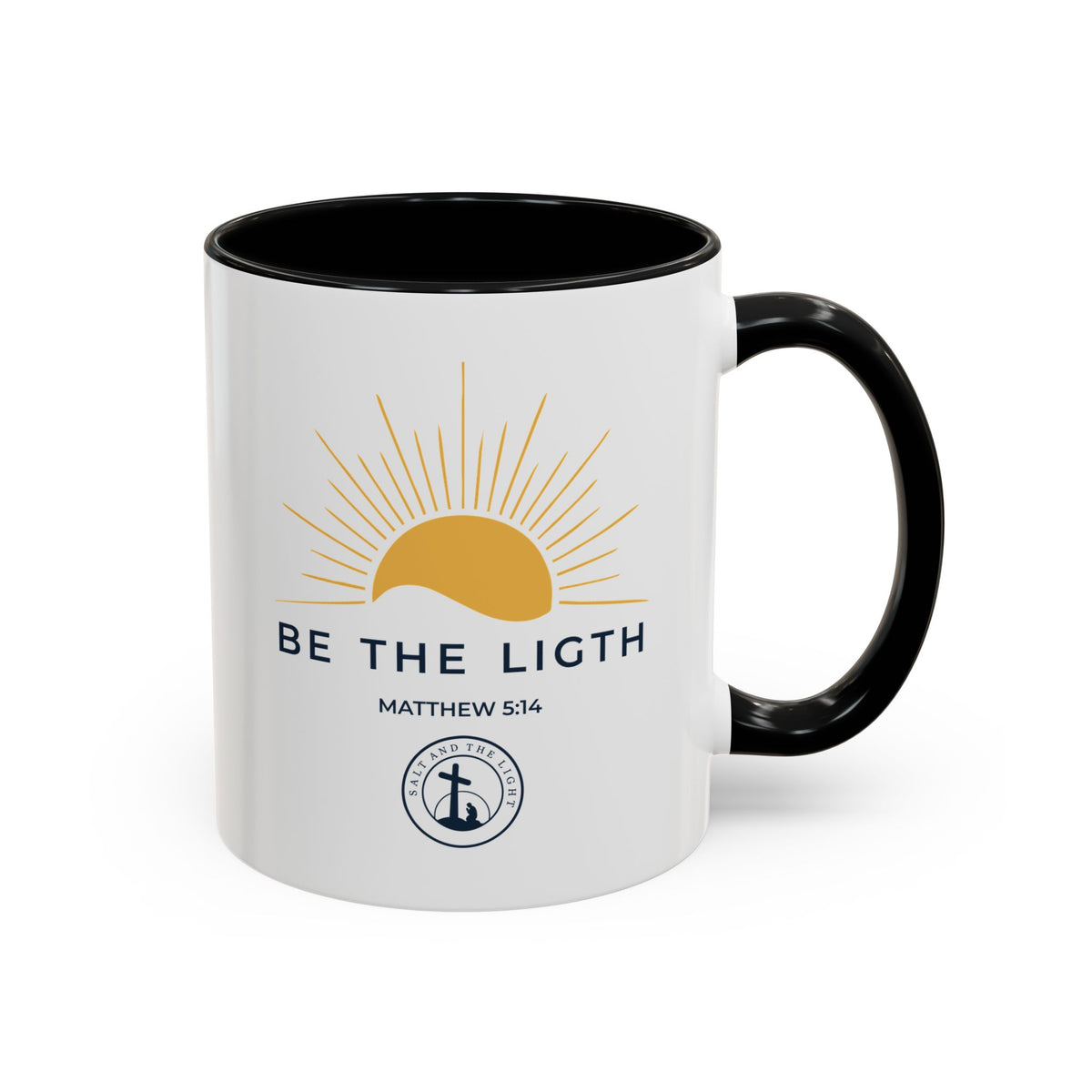Be the Light Coffee Mug — Matthew 5:14 Inspirational Christian Mug