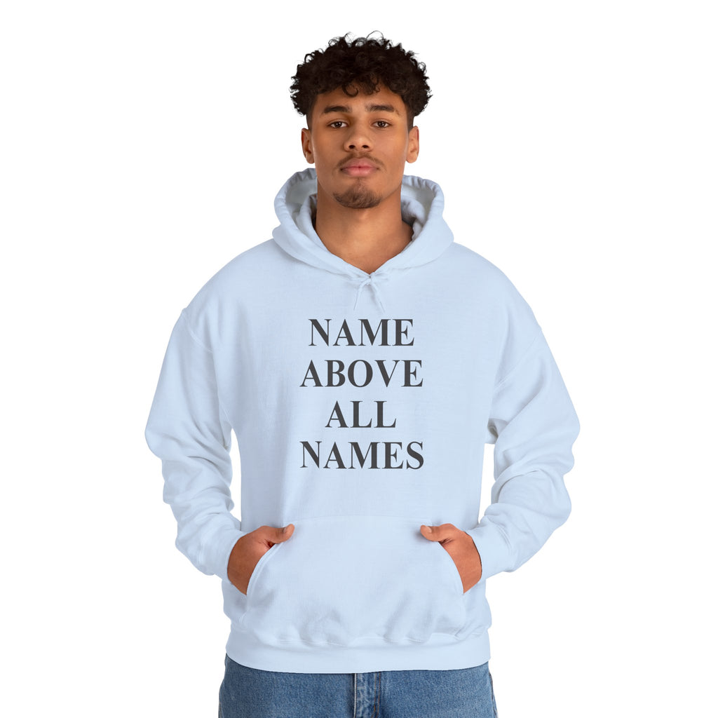 Jesus "Name Above All Names" Hoodie — Christian Faith Pullover