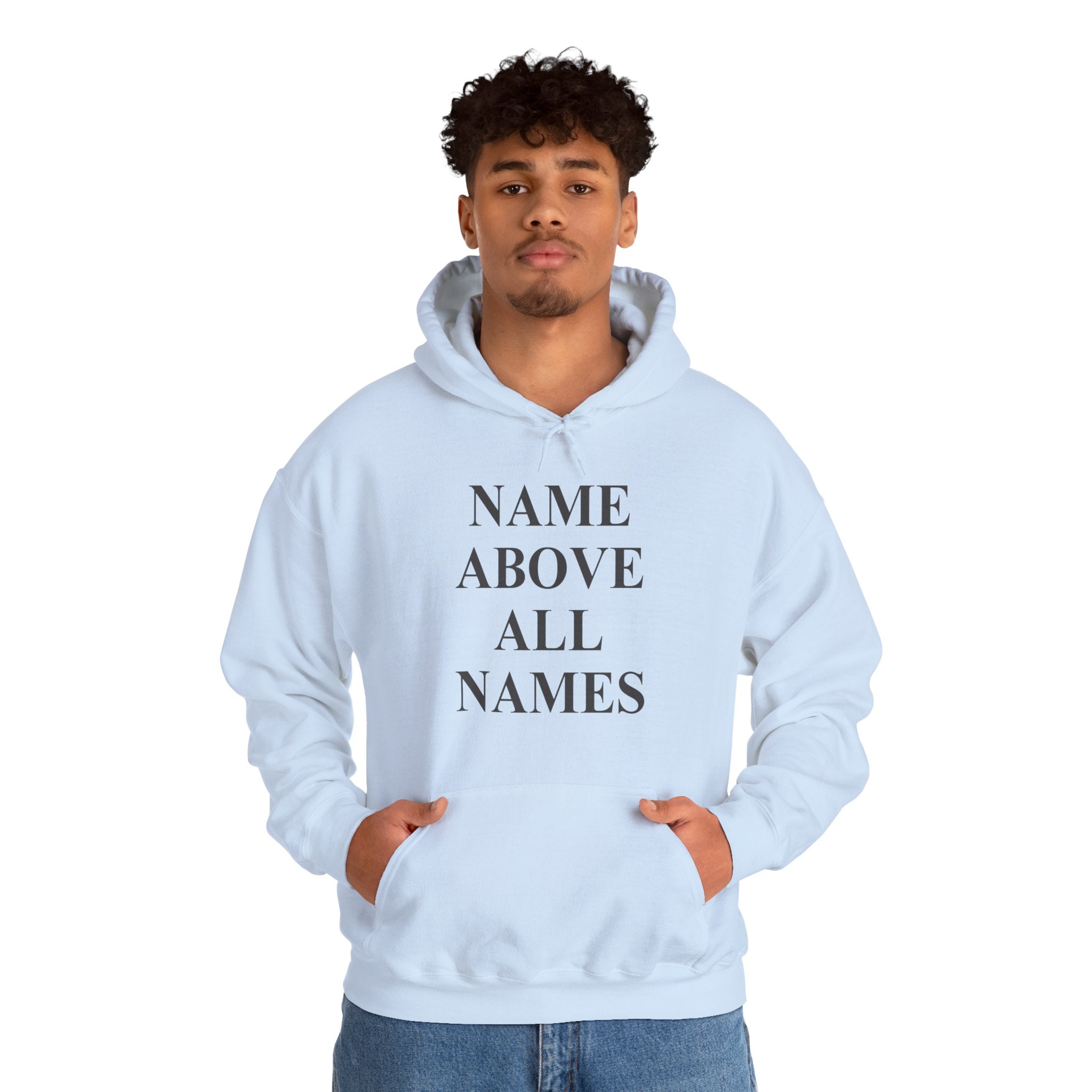 Jesus "Name Above All Names" Hoodie — Christian Faith Pullover